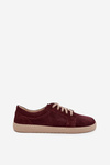 Barefoot Type Sneakers Made of Natural Suede Zazoo 314 Bordeaux