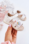 Children's Leather Sandals With A Heart White Elianna