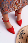 Women's Red Elegante Pointed Stiletto pumps