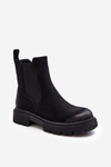 Women's Lined Zip-Up Ankle Boots Black Vesta