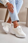 Sneakers Women Sport Shoes Thick Sole White Lerila