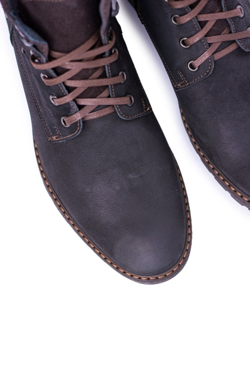 Neex Black Leather Warmed Men's Kobe Boots