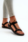 Women's Sports Sandals with Velcro Black Vilari