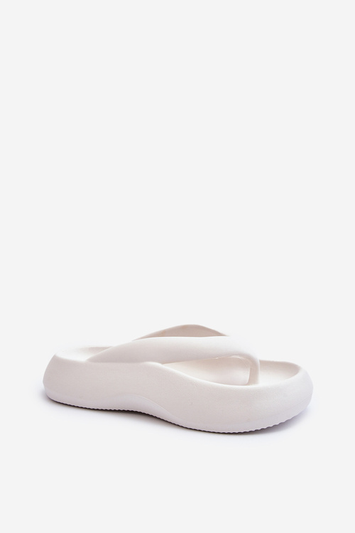 Women's Foam Flip Flops White Roux