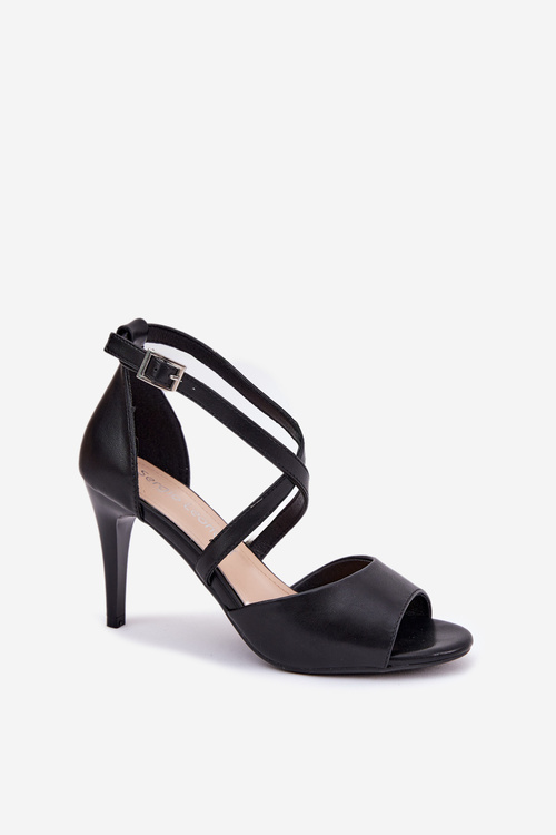 Fashionable High Heel Sandals Black Loressa