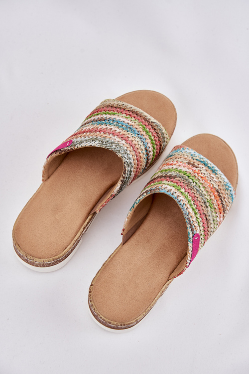 Women's Wedge Sandals With Braiding Multicolor Norozi