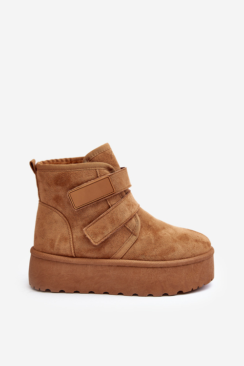 Women's Platform Snow Boots Camel Naredi