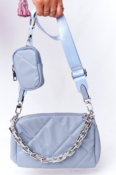 Small Shoulder Bag With A Sachet Barcelona Light Blue