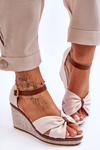 Women's Wedge Sandals Light beige Daphne