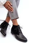 Stylish Women's Lace-up Boots Black Kefora