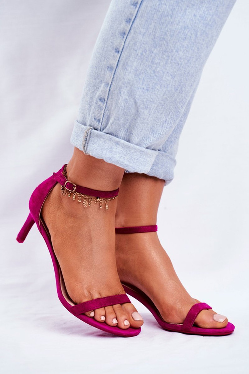 Women's Sandals On High Heel Classic Fuchsia Mintore