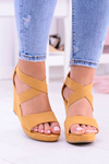 Comfortable Women's Yellow Anchor Sandals Mirabet