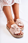 Women's Slippers On A Massive Platform Beige Terisa