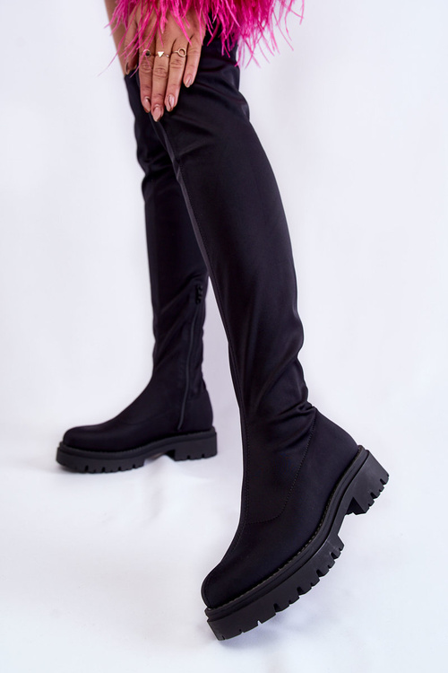 Women's Boots Over The Knee Black Brinna