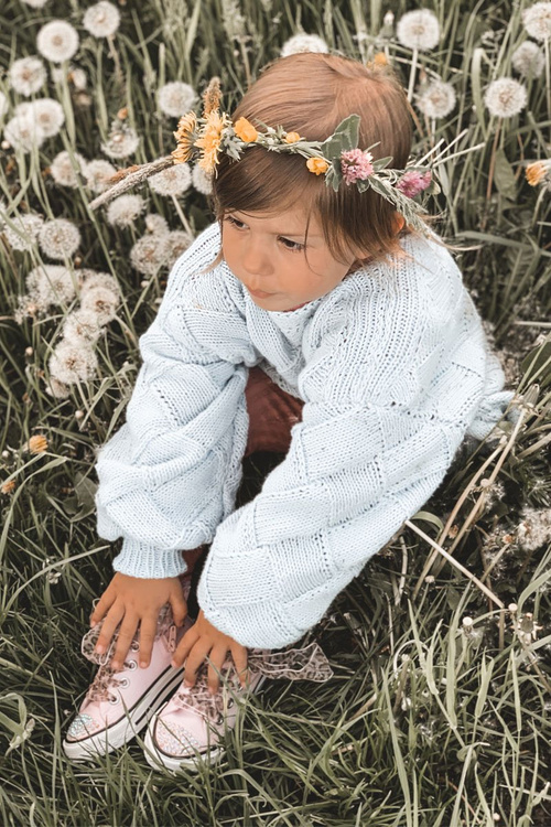 Children's Zirconia Sneakers Pink Smile