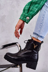 Leather Boots With Warming With Zipper Black Ramsey