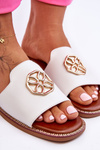 Women's Classic Flat Heel Sandals White Larotte