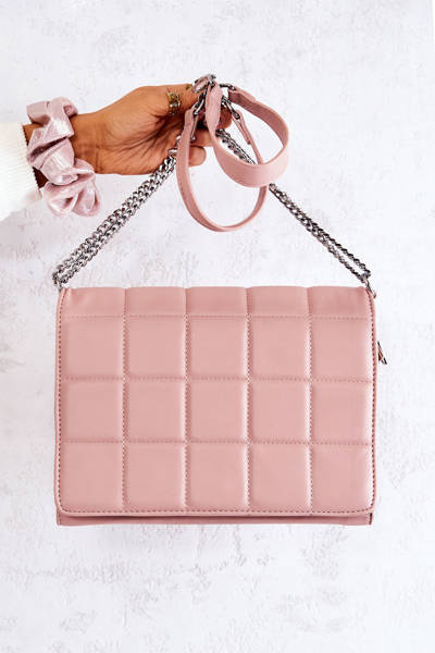 Quilted Letter Bag Pink Nerissa