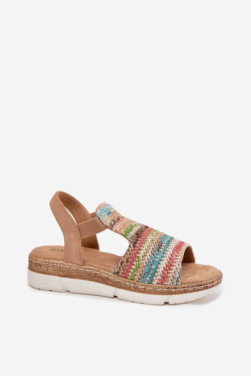 Women's Sandals With Weaving Multicolor Jelana