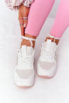 Women's Sports Shoes Sneakers White-Pink Maddie