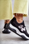 Women's Sport Shoes Tied Black Tolea