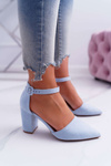 Women's Stiletto pumps Blue MadamStyle