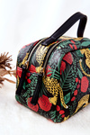 Large Cosmetic Case NOBO Leopard L0040-CM08 Black
