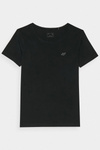 Women's Smooth T-Shirt With Logo Black 4F 4FWMM00TTSHF1845-20S