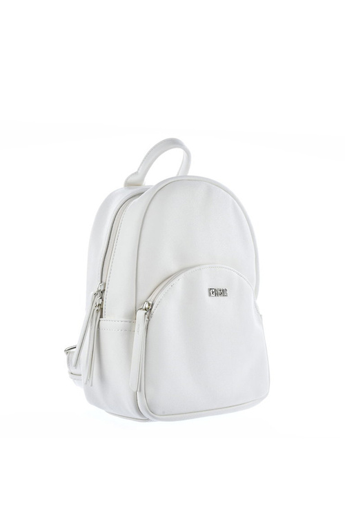 Leather Backpack Big Star JJ574125 White