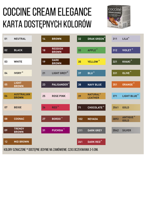 Coccine Cream Elegance Wax Paste for Veneer Leather