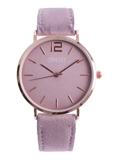 Women's Watch Ernest Manon Suede Purple Gold