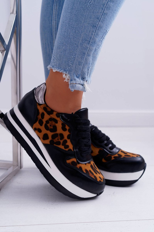 Sporty Women's Shoes Leopard Thick Sole OHH!
