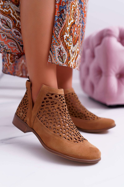 Women's Spring Cowboy Boots Camel 2366 Draw