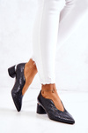 Leather snakeskin pumps Dark Grey Alissa