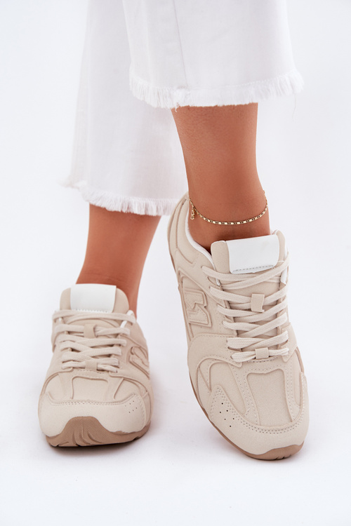 Women's Sports Shoes Made Of Eco Suede Beige Dorella