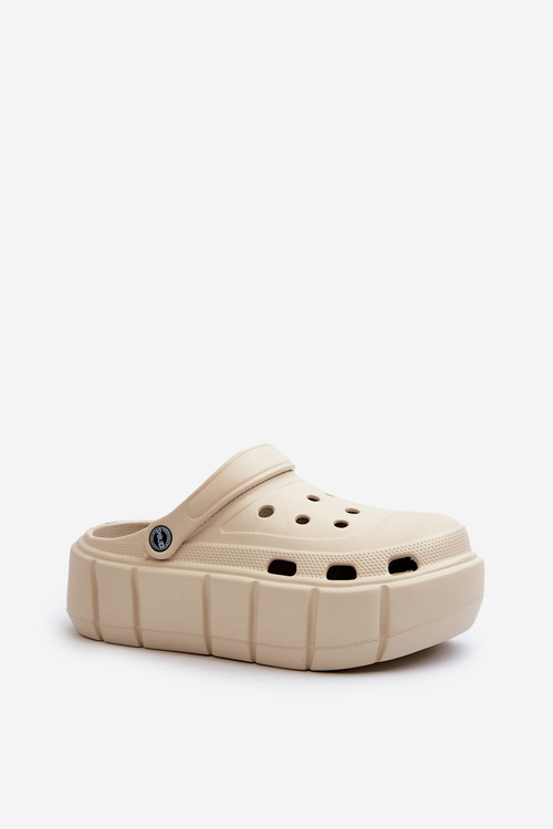 Women's Foam Platform Sandals in Beige Itubia