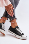 Women's Classic Low Black Sneakers Caelira