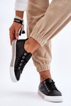 Women's Low Sneakers With Jets Black and white Demira
