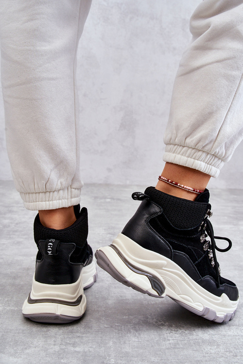 Women's High Sport Shoes GOE KK2N4098 Black