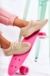 Sportowe Buty Damskie Wsuwane Beżowe Sequro