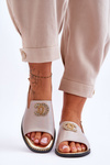 Women's Sandals With Decoration S.Barski KV-2775-49 Rose Gold