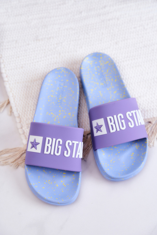 Women's Slippers Big Star JJ274A525 Violet-Blue
