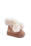 Children's Youth Warm Snow Boots Light beige Roofy