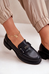 Damskie Eleganckie Mokasyny Skóra Naturalna Vinceza 91114 Czarne 