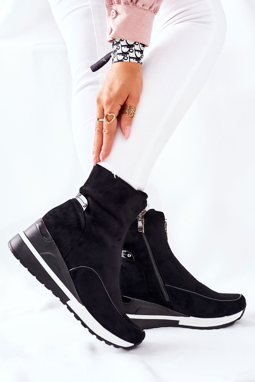 Women’s Boots On Wedge Black Glenvar