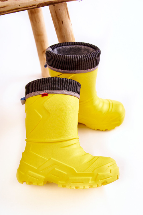 Children's Warmed Rain Boots Befado 162X302 Yellow