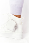 Sports Shoes On A Platform With A Purse White Alexis