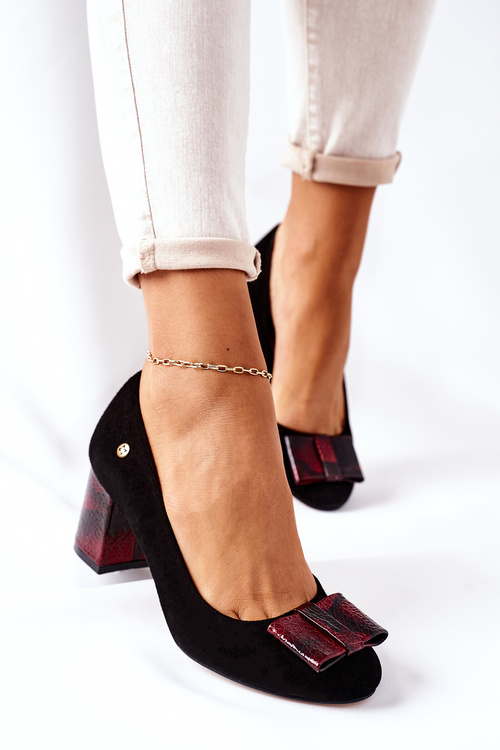 Women's Pumps Maciejka Suede Black 3356A-20