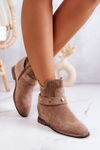 Openwork Women's Spring Boots Beige Royale