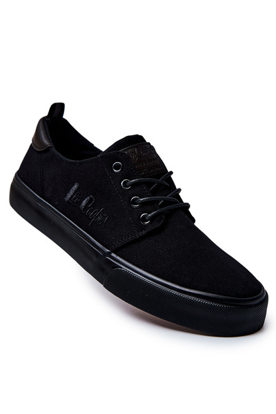 Tenisówki Męskie Wiązane Czarne Lee Cooper LCW-22-31-0857M